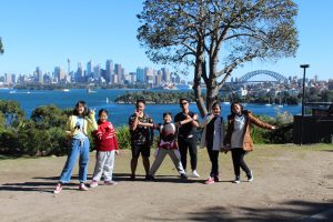Students in the park